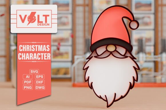3D SVG Christmas Character for Modern Web Design