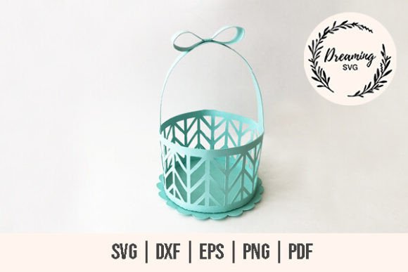 Bow Basket Cupcake Holder SVG: 3D Shapes Review