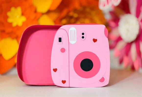 Camera Shaped Box, Candy Holder 3D SVG Shapes