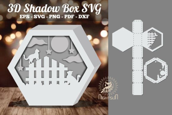 Cat Papercut 3D Shadow Box SVG 5 Review
