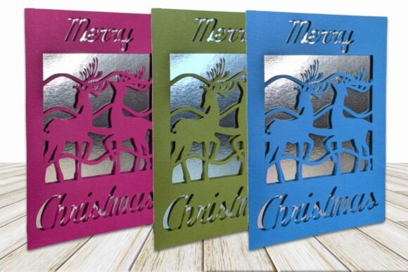 Christmas Reindeer Card: 3D SVG Design Review