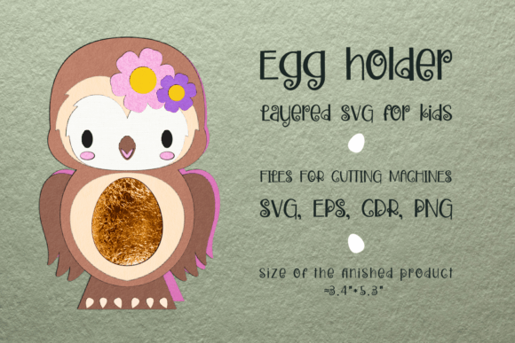 Cute Owl Easter Egg Holder: 3D SVG Shapes Review