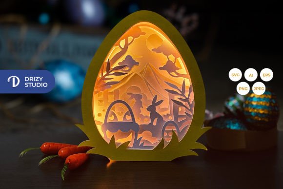 Easter Bunny on the Egg 3D Shadow Box: A Designer’s Review