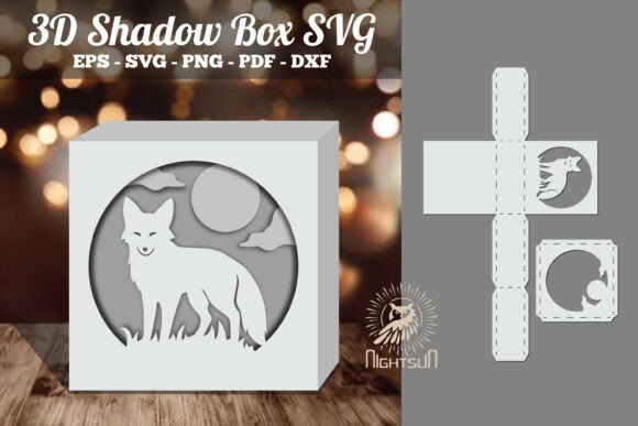 Fox 3D Papercut Shadow Box SVG Review