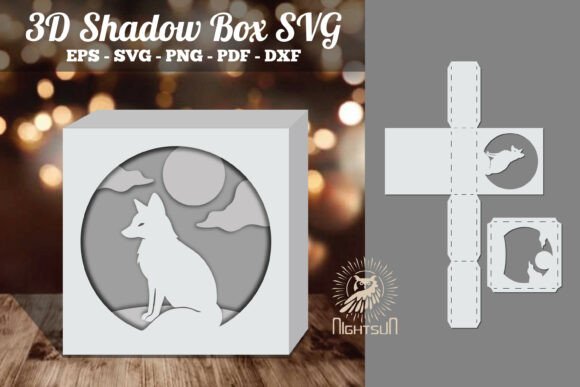 Fox 3D Papercut Shadow Box SVG Review