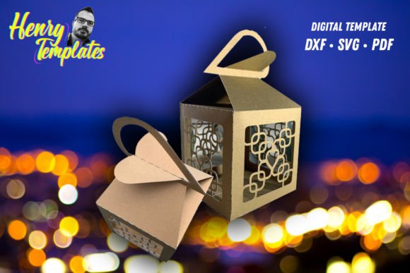 Gift Box Heart Detail SVG, DXF, PDF: 3D SVG Shapes