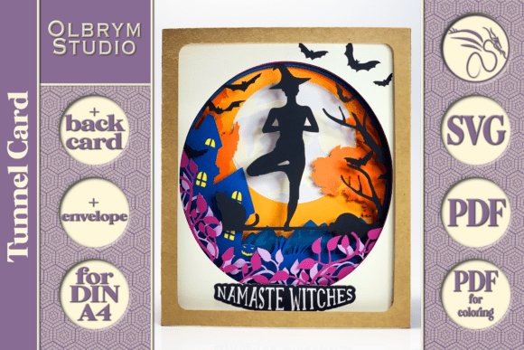 Namaste Witches 3D SVG Pop-Up Cards Review