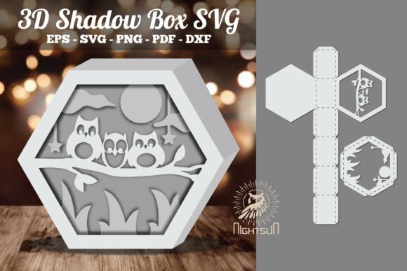 Owl Papercut 3D Shadow Box SVG 5 Review
