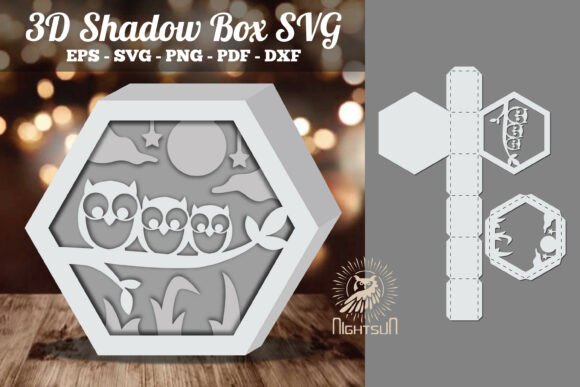 Owl Papercut 3D Shadow Box SVG Review