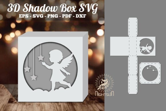 Review: Angel Kids 3D Papercut Shadow Box SVG