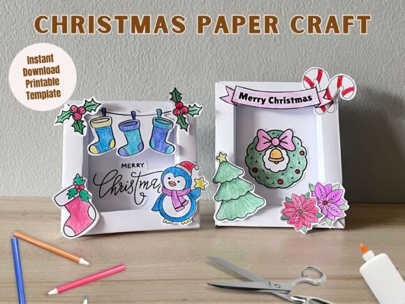 Reviewing 3D SVG for Christmas Paper Frames