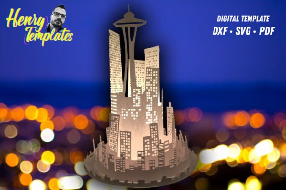 Seattle Paper Lantern Template: 3D SVG Shapes